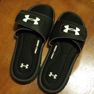 Black Under Armour Slides